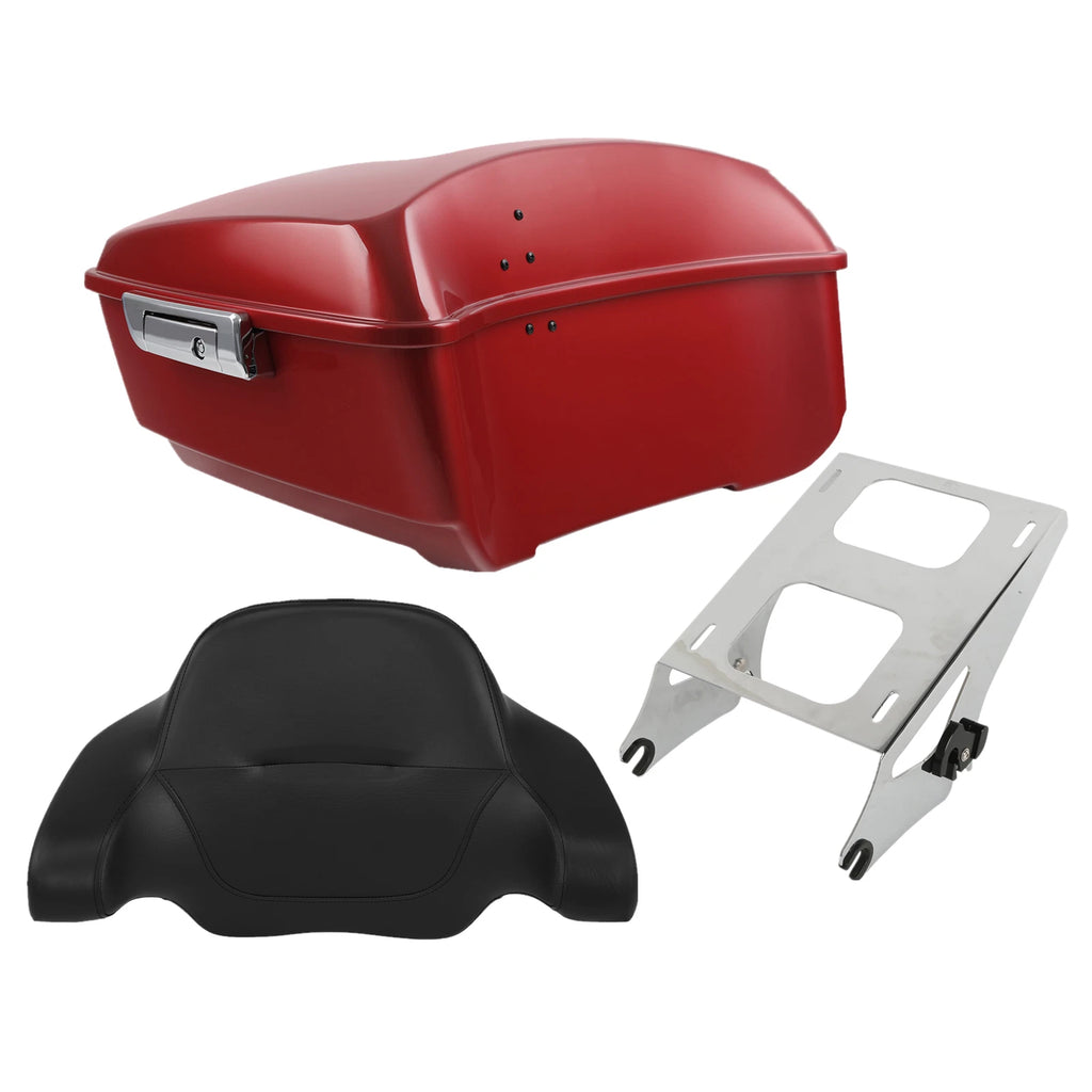 Trunk Backrest Pad Mount Rack for Harley Touring Glide (2014–2023)