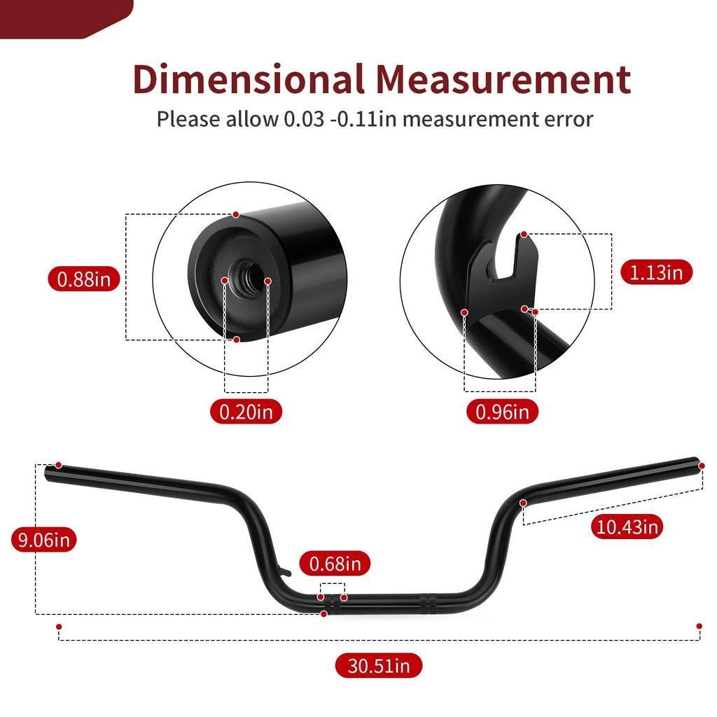 Handlebars for Honda Rincon 650 TRX650FGA TRX650FA (2003–2005) #53100-HN8-A30