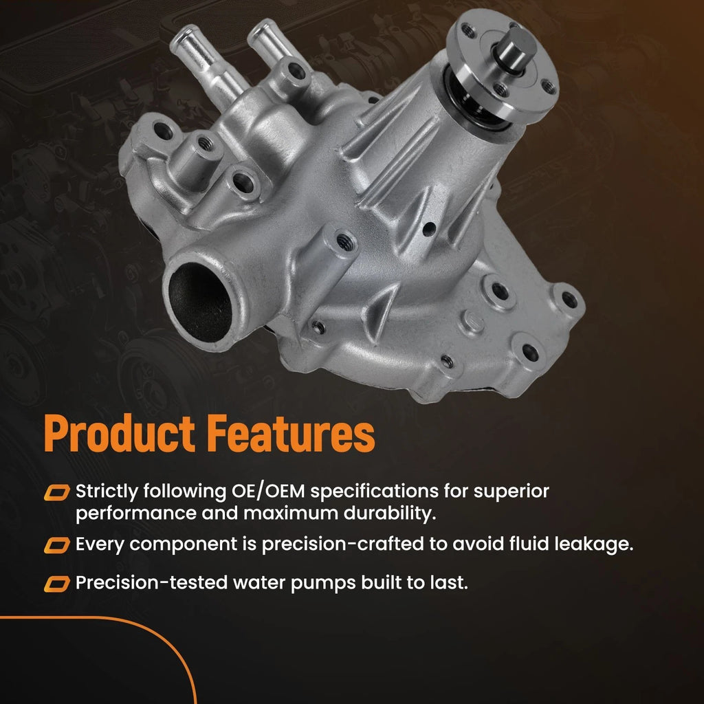High Flow Aluminum Engine Coolant Pump for Ford SB 289 302 351 Windsor