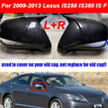 OX Horn Cover Trim / Carbon Fiber Side Mirror for Lexus IS (2009–2013)