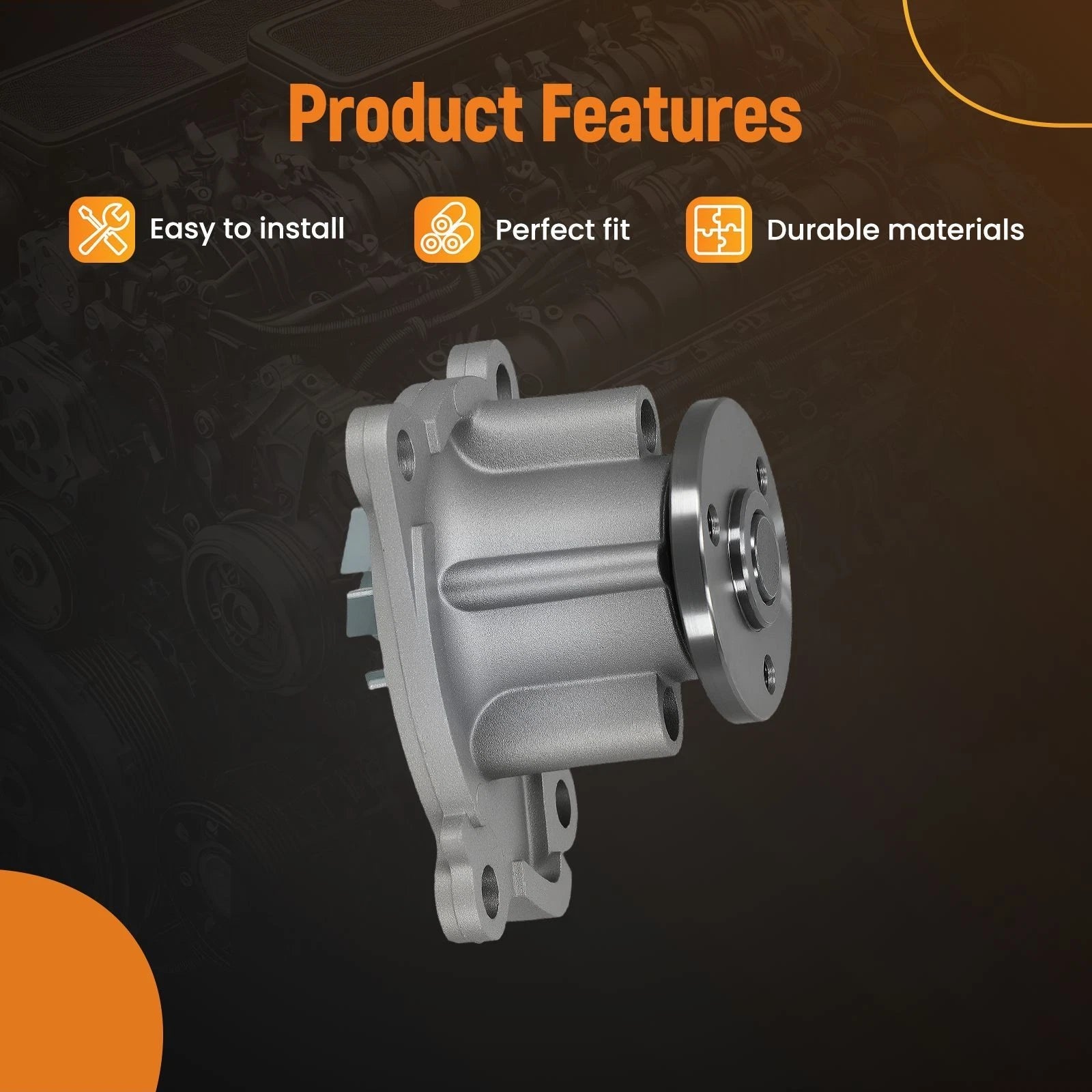 Engine Coolant Water Pump for Nissan March Versa 2012-2020