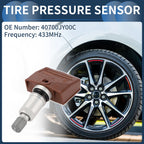 Tire Pressure Sensor 433MHZ for Nissan Pathfinder (2003–2012) No.40700JY00C