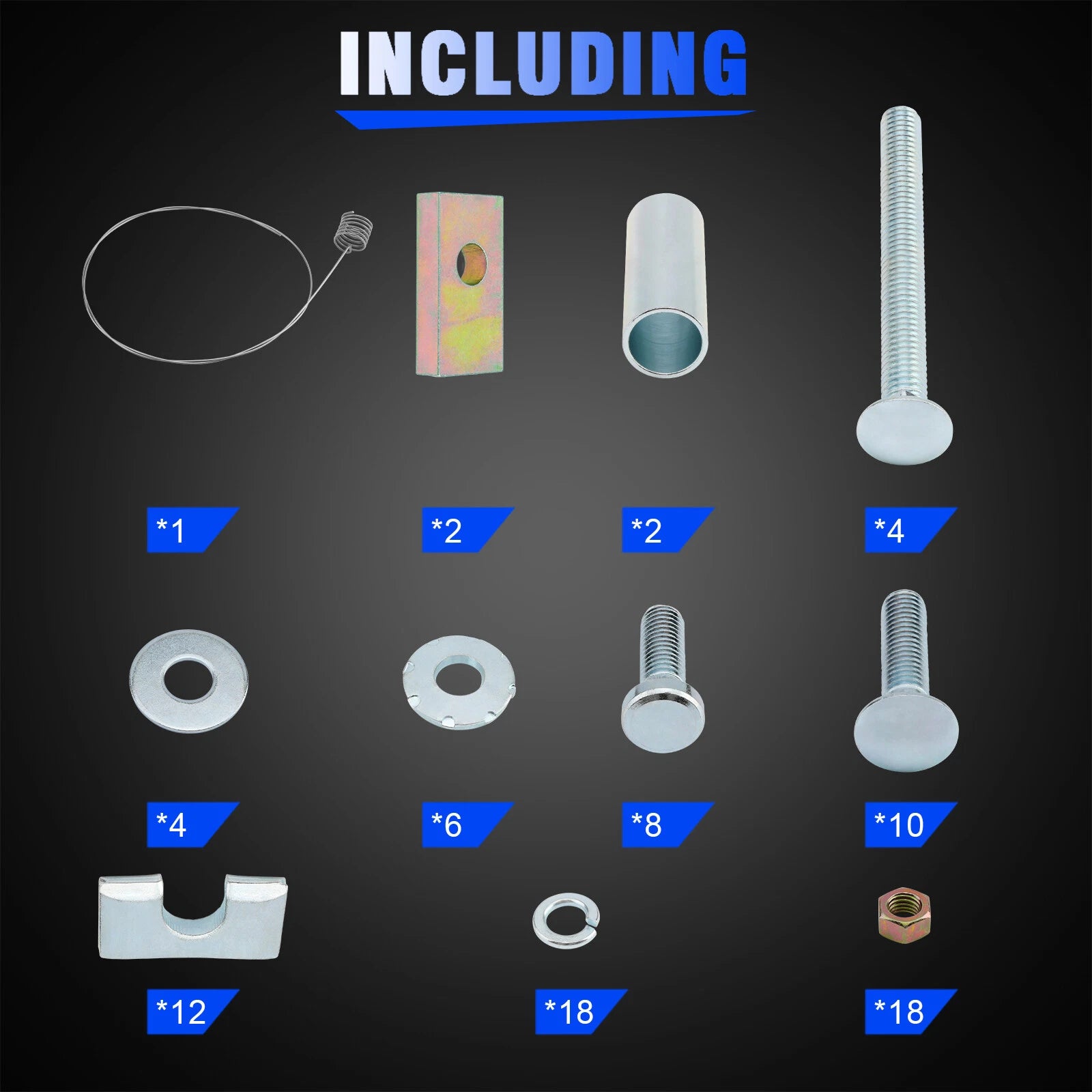 5th Wheel Hitch Rail Hardware Mounting Kit for Reese (16111)