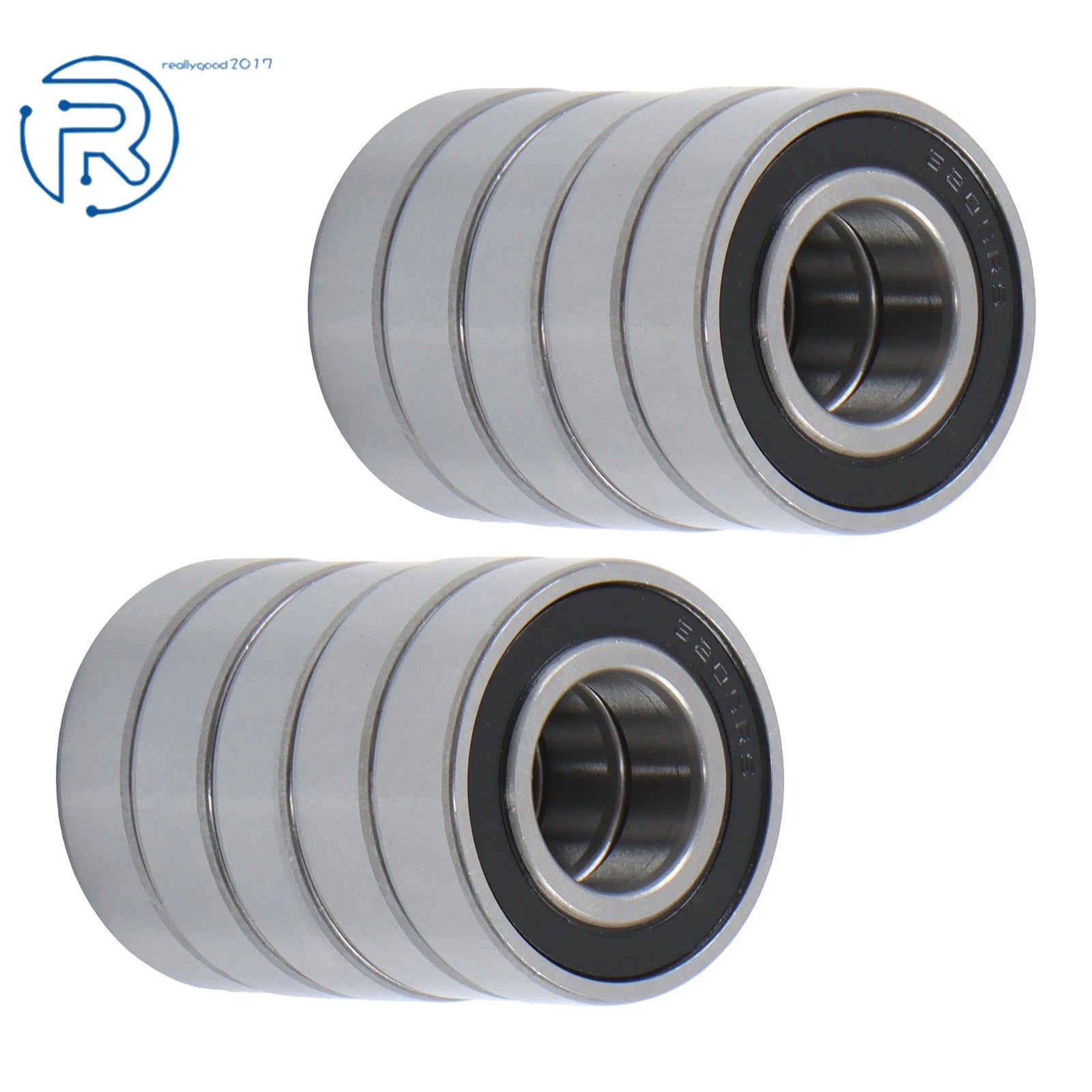 Set of 10 Ball Bearings for Various Applications (25×52×15mm)