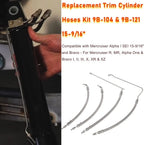 Trim Cylinder Full Hose Kit for Mercruiser Bravo (32-99904Q, 32-864589, 864588)