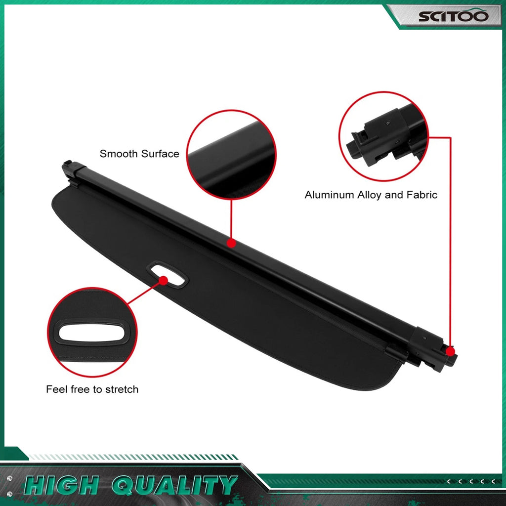 Cargo Cover for BMW X3 (2011–2017) Retractable Black