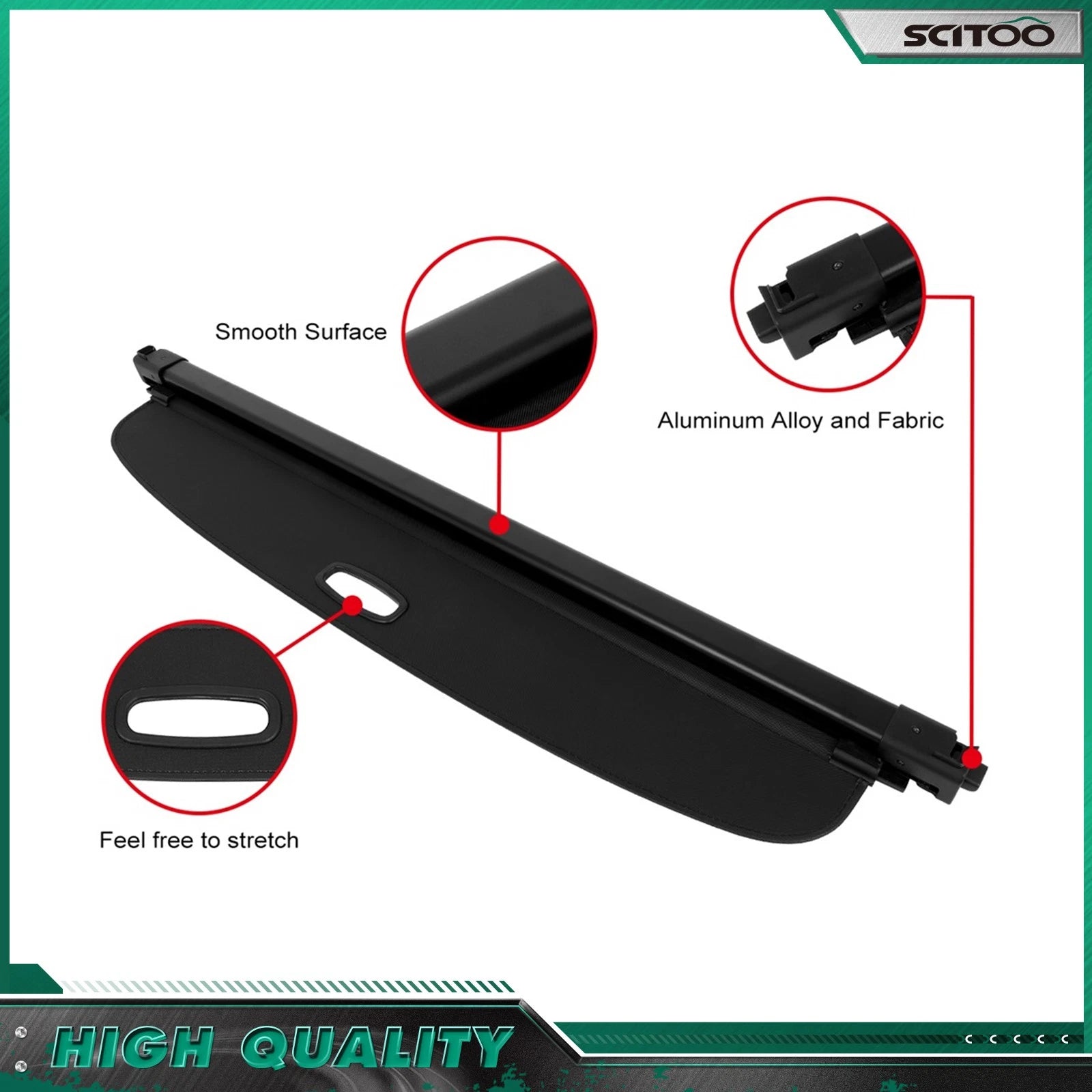 Cargo Cover for BMW X3 (2011–2017) Retractable Black