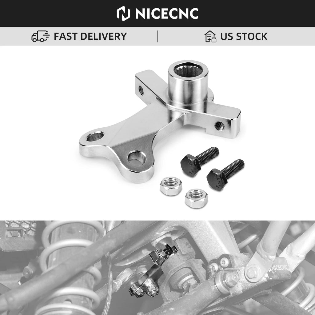 Extended Steering Stem Pitman Arm for Yamaha YFZ450R (2009–2013) 10MM Silver