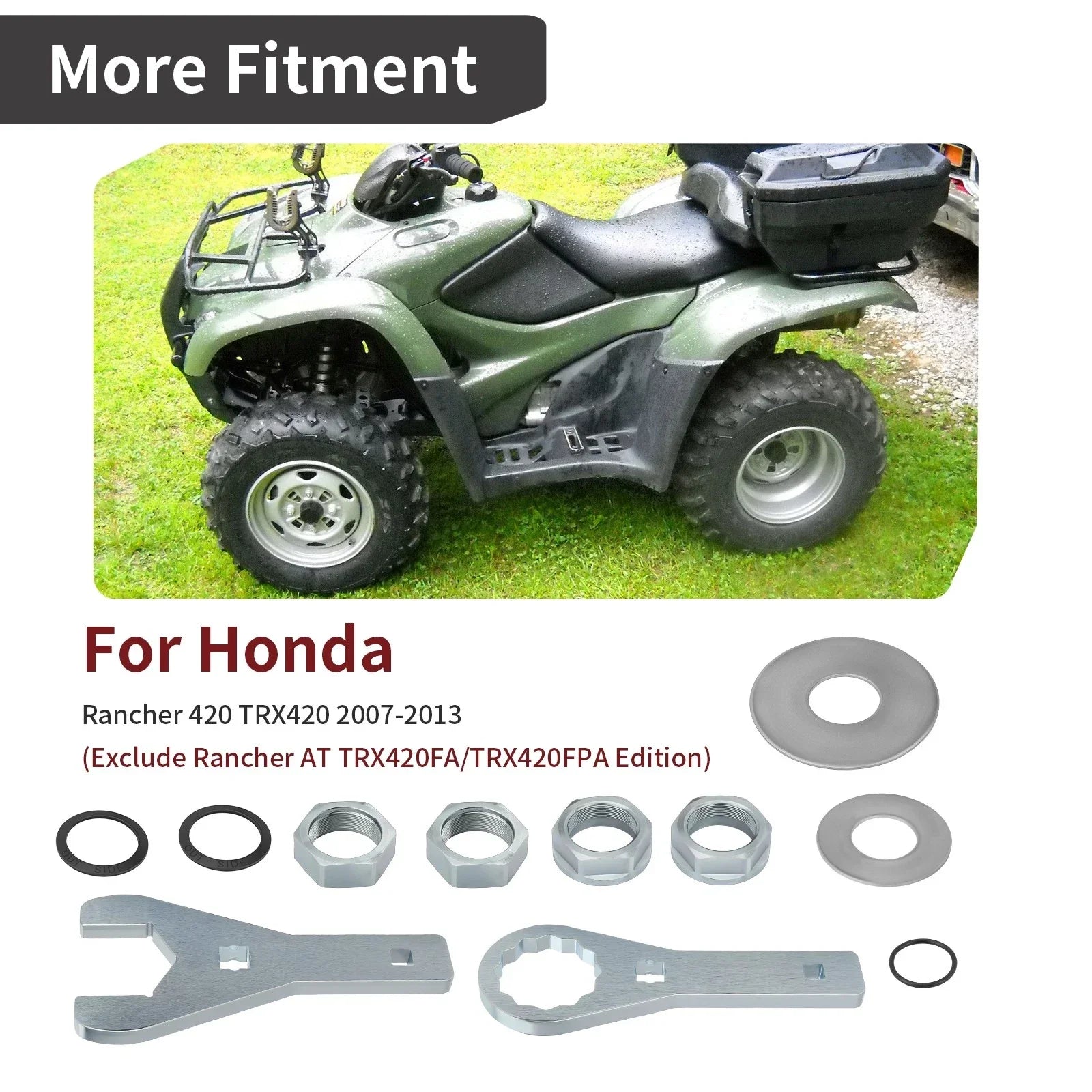 Axle Nut Wrench Tool Set for Honda Rancher (2007–2013)