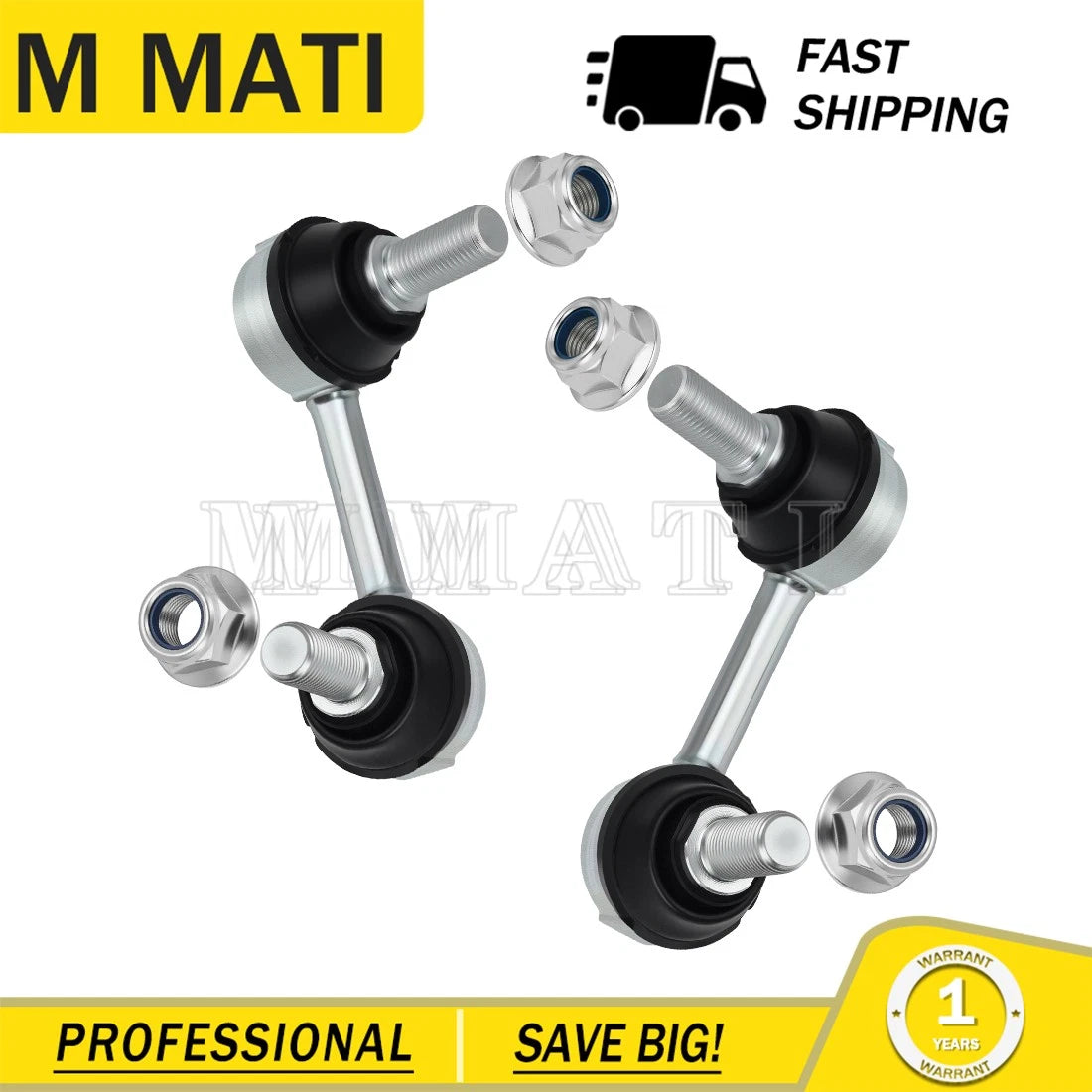 2X Front Sway Bar End Stabilizer Links Kit for Can-Am Maverick X3 Turbo (2017–2023)