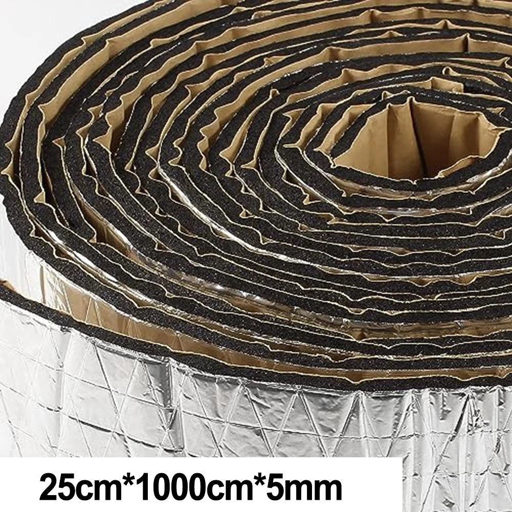 Thermal Insulation Aluminum Foil Pad for Roofs and Trucks (10m x 25cm)