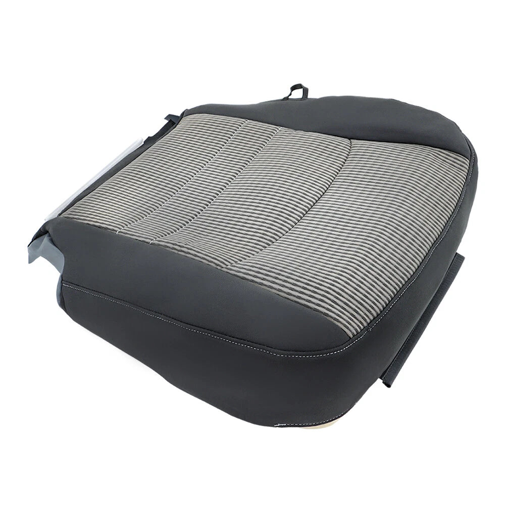 Set of 2 Gray Cloth Seat Covers for Dodge Ram 1500 2500 3500 (2009–2012)