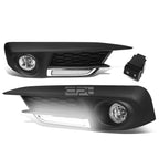 LED DRL Chrome Fog Lights Set for Honda Civic FC (2016–2017)
