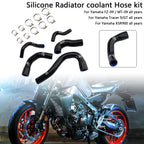 Silicone Radiator Coolant Hose for Yamaha MT-09, XSR900, Tracer 9/GT (2014–2023)