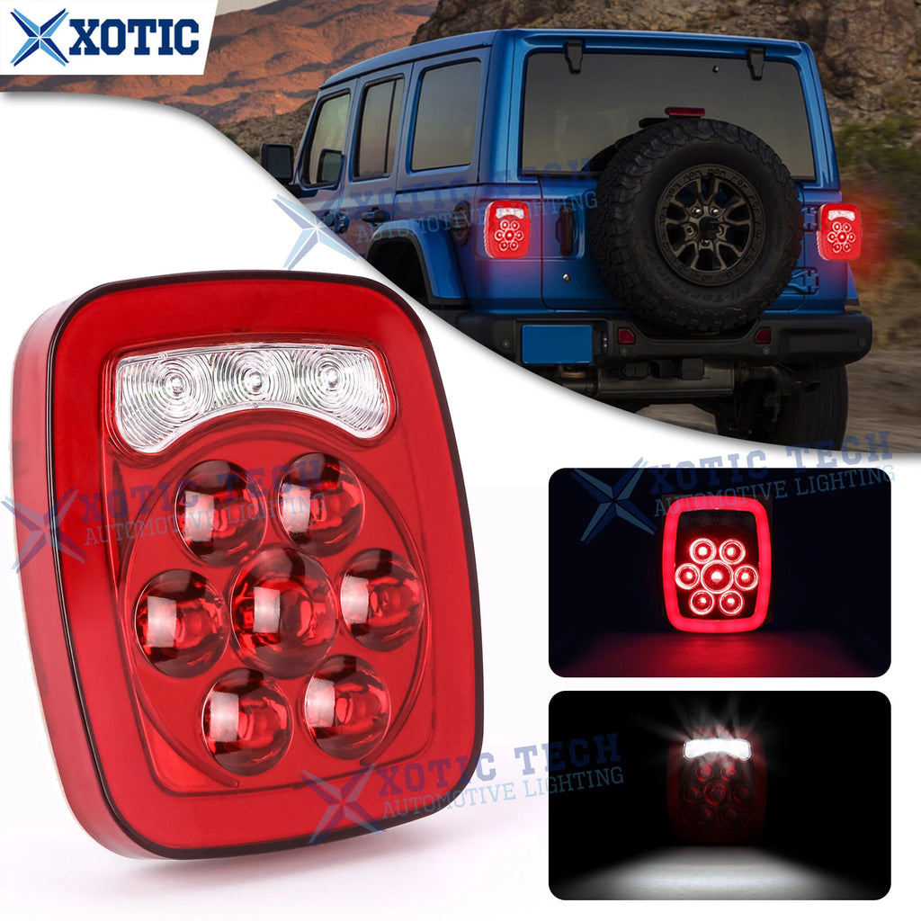 LED Truck Trailer Stop Turn Tail Back Up Light Red/White for 31 Stud Mount (2010–2020)