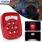 LED Truck Trailer Stop Turn Tail Back Up Light Red/White for 31 Stud Mount (2010–2020)