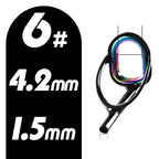 Fishing Rod Tip Top Guide Eye Repair Ring Ceramic 1.2mm 1.6mm