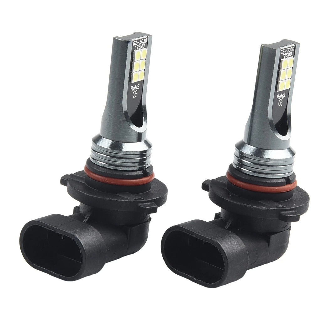 2X 9006HB4 LED Fog Light Bulbs for DRL Lamp (6000K)
