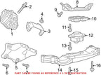 Genuine OEM Driver Left Engine Mount for Chrysler 300, Challenger, Charger (2011–2023) 68277081AA