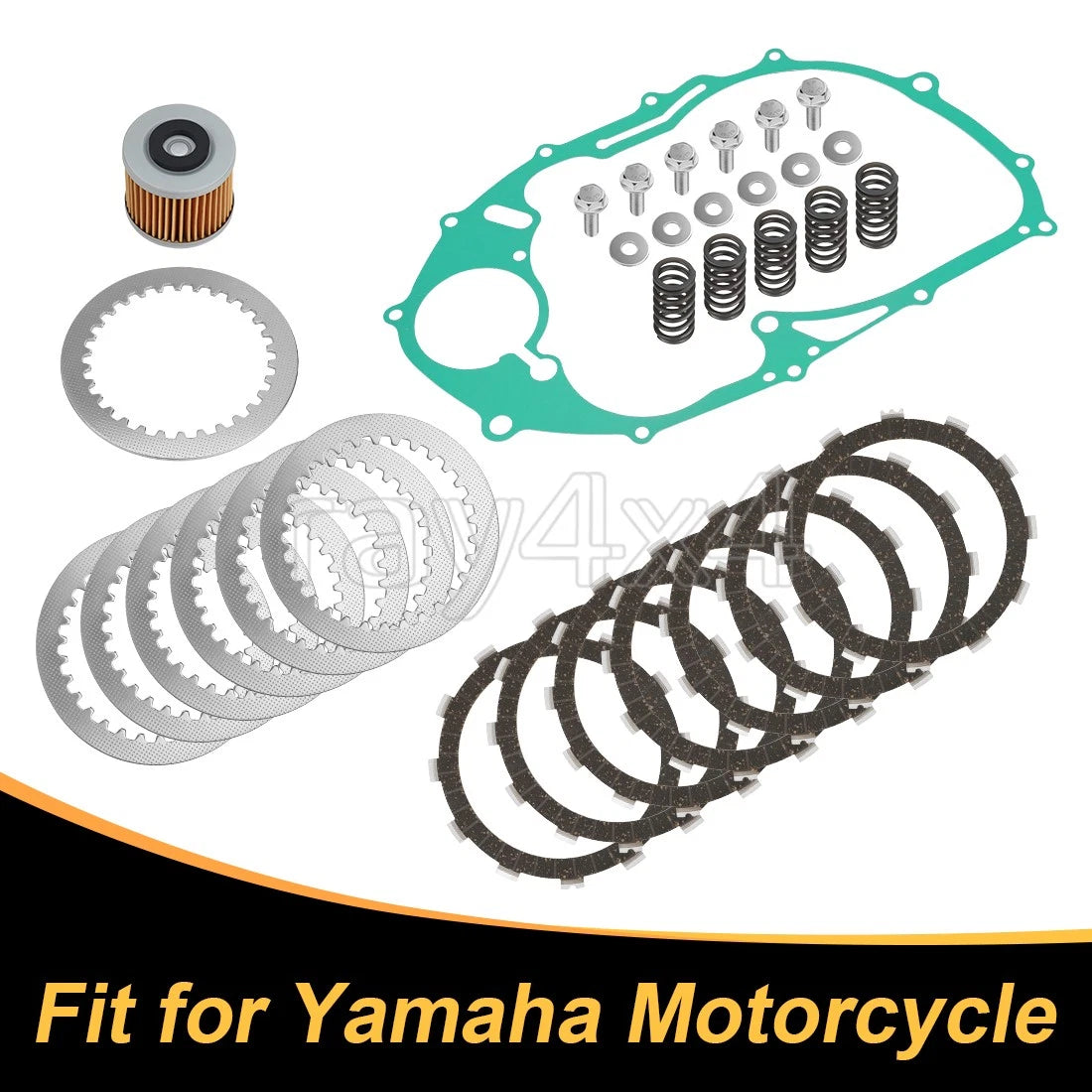 Clutch Friction & Steel Plates for Yamaha V-Star 650 XVS650 (1998–2016)