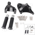 Rear Passenger Footpegs Mount Set for Harley 883 1200 XL Sportster (2014–2017)
