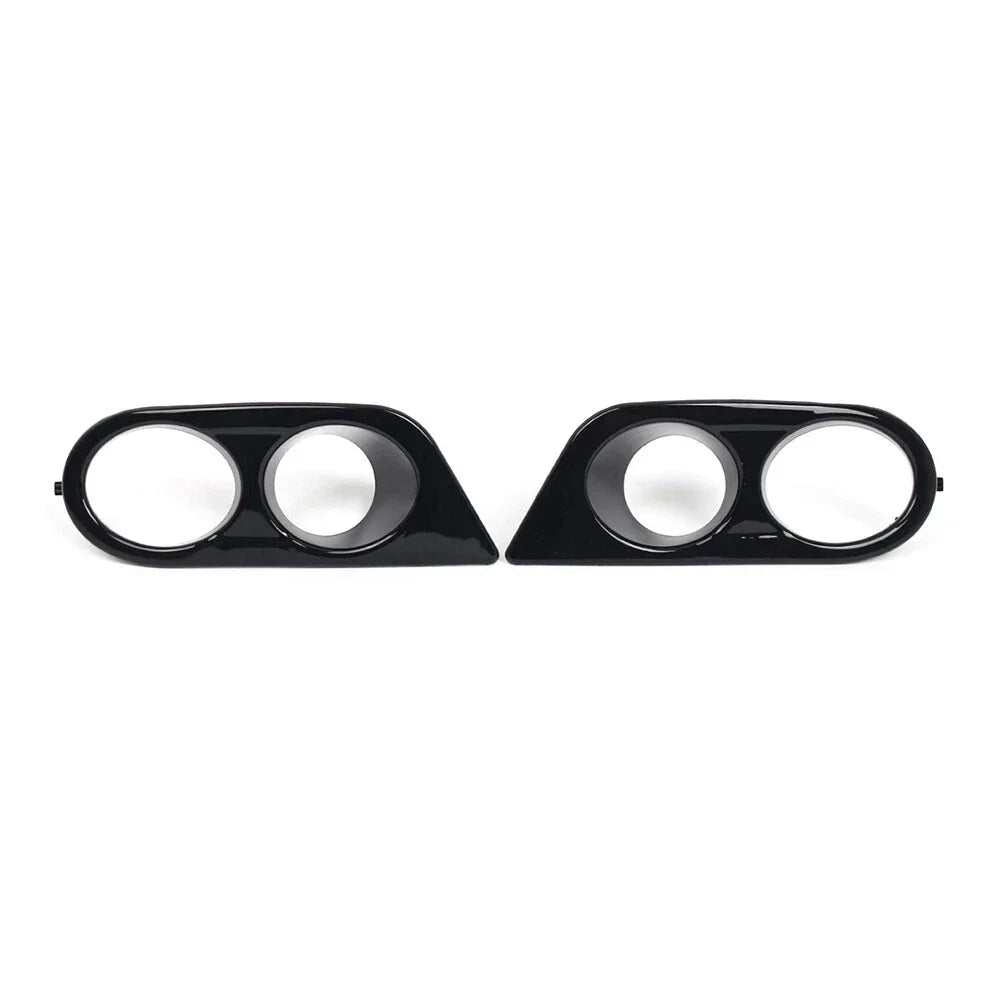 Glossy Black Front Fog Light Covers for BMW E46 M3 (2001-2006)