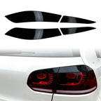 Rear Tail Light Eyebrow Cover Trim for VW Golf 6 MK6 2008-2013 Glossy Black