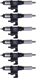 Set of 6 Fuel Injectors for Isuzu NPR NPR-HD 5.2L (2001–2007) 8-97329703-1 095000-547