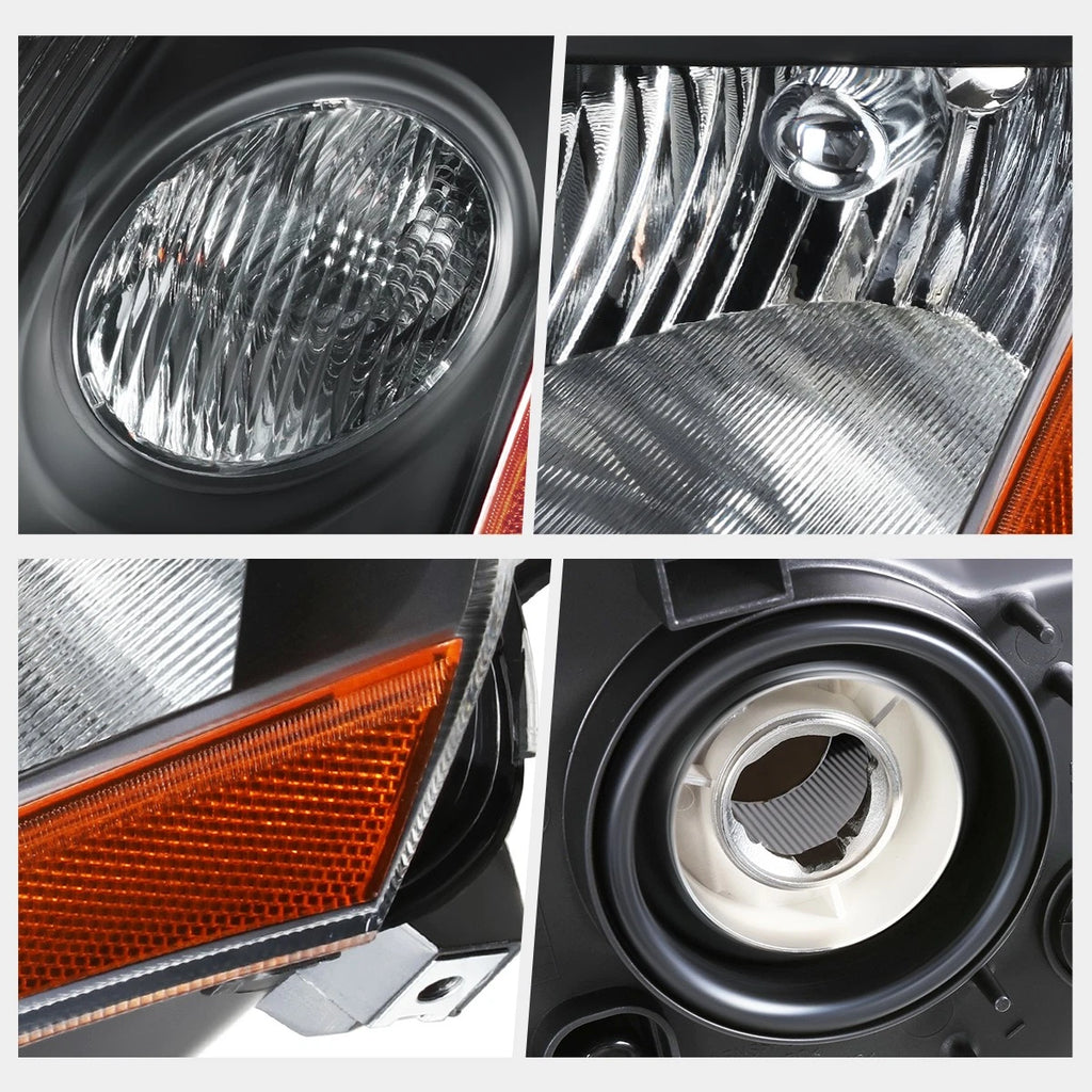 Left Driver Side Headlight Lamp for Nissan Sentra 2007–2009 (OEM) Black