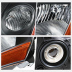 Left Driver Side Headlight Lamp for Nissan Sentra 2007–2009 (OEM) Black