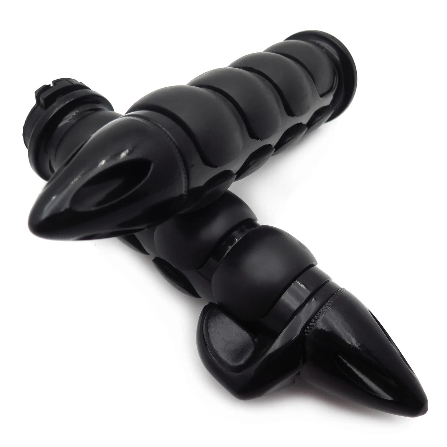 2X Black 22mm Custom Bullet Handlebar Grips Rubber for Honda