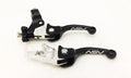 Pair of ASV F3 Shorty Black Front Brake Clutch Perch Levers for Suzuki LTZ400 (2003–2009)