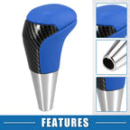 Gear Shift Knob for Toyota (Unpunched, Carbon Fiber Pattern, Blue)