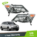 Set of 2 HID Headlights for Acura MDX (2007–2009) Black L+R