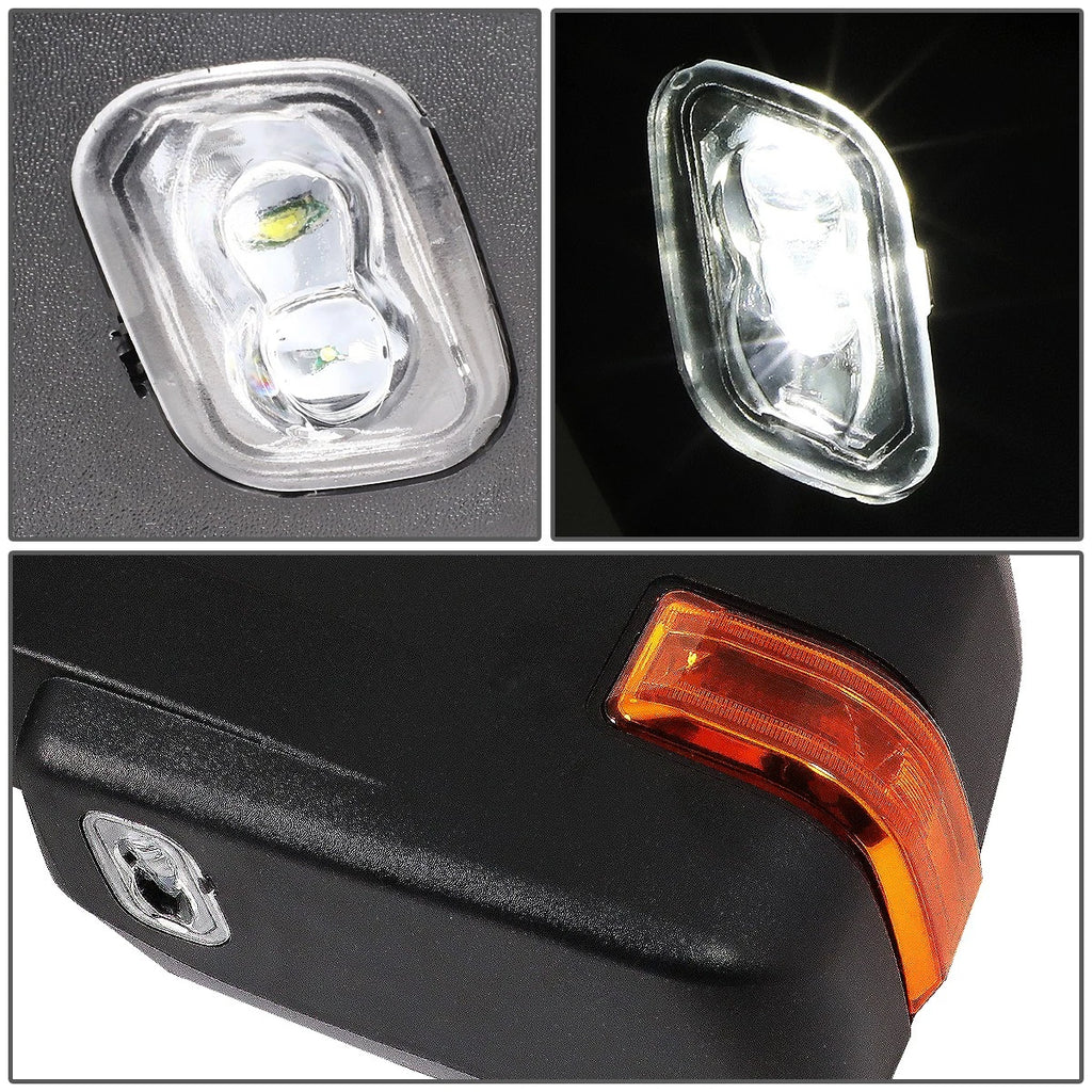 2X Powered Heated LED Turn Signal Towing Mirrors for Ford F150 (2004–2014)