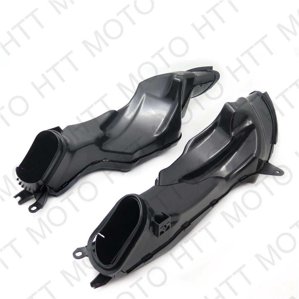 Left & Right Black Ram Air Intake Tube Duct for Suzuki GSXR 1000 (2009–2012)