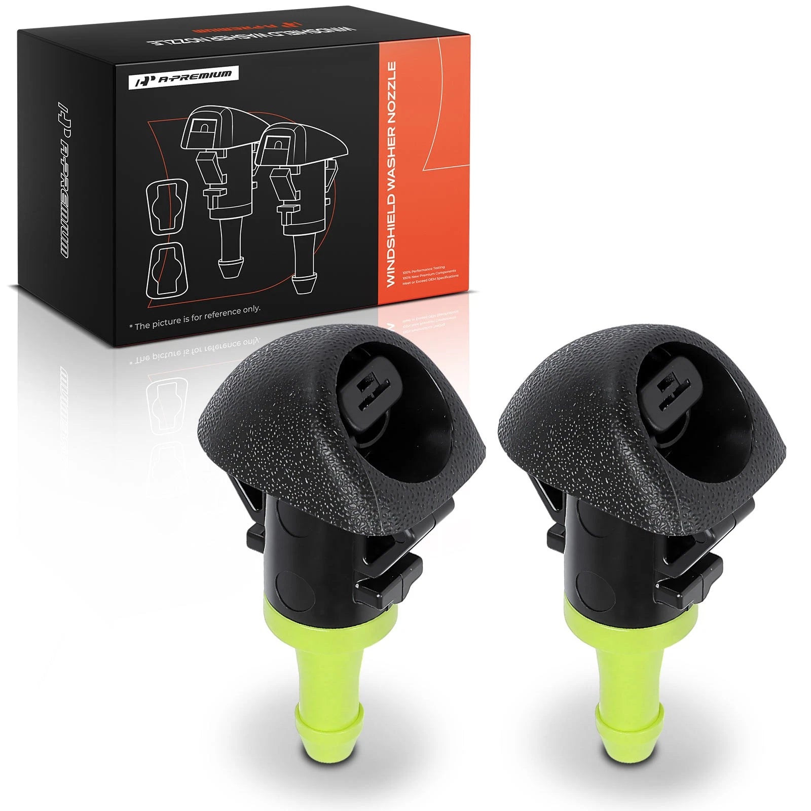 2Pcs Front Windshield Washer Nozzle Jet for Subaru Forester (2009–2010)
