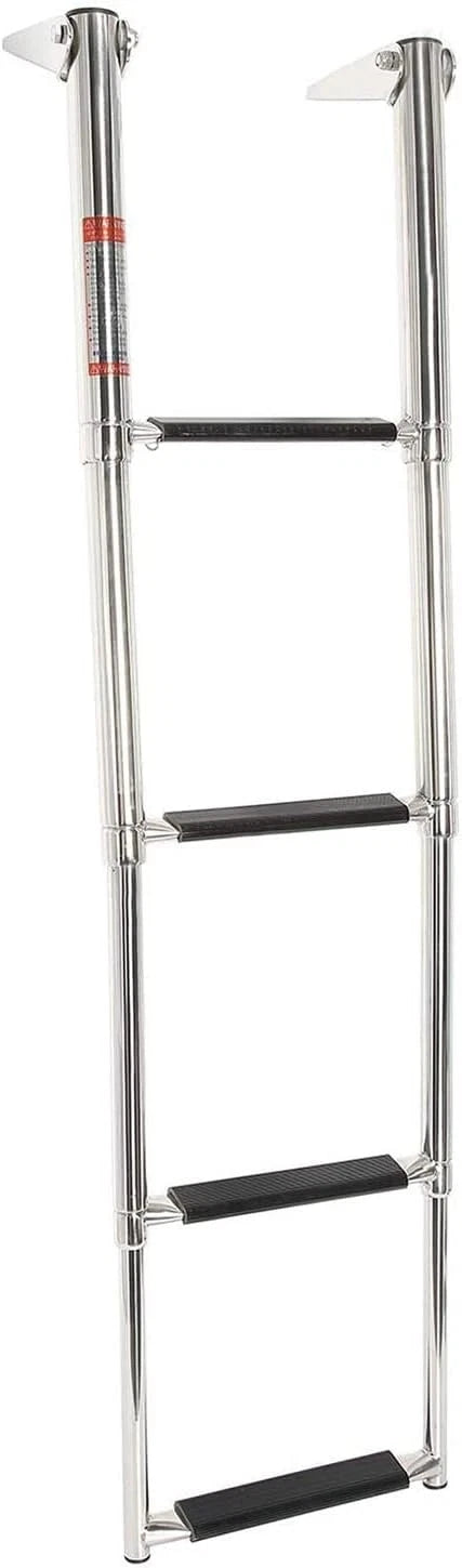 4 Steps Telescoping Boat Ladder for Swim Use - Stainless Steel