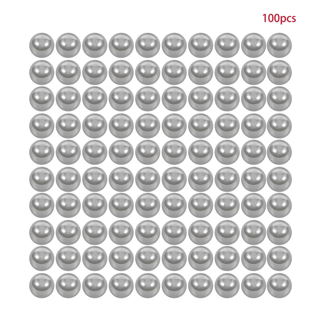 Set of 100 Chrome Steel Bearing Balls for Precision Applications
