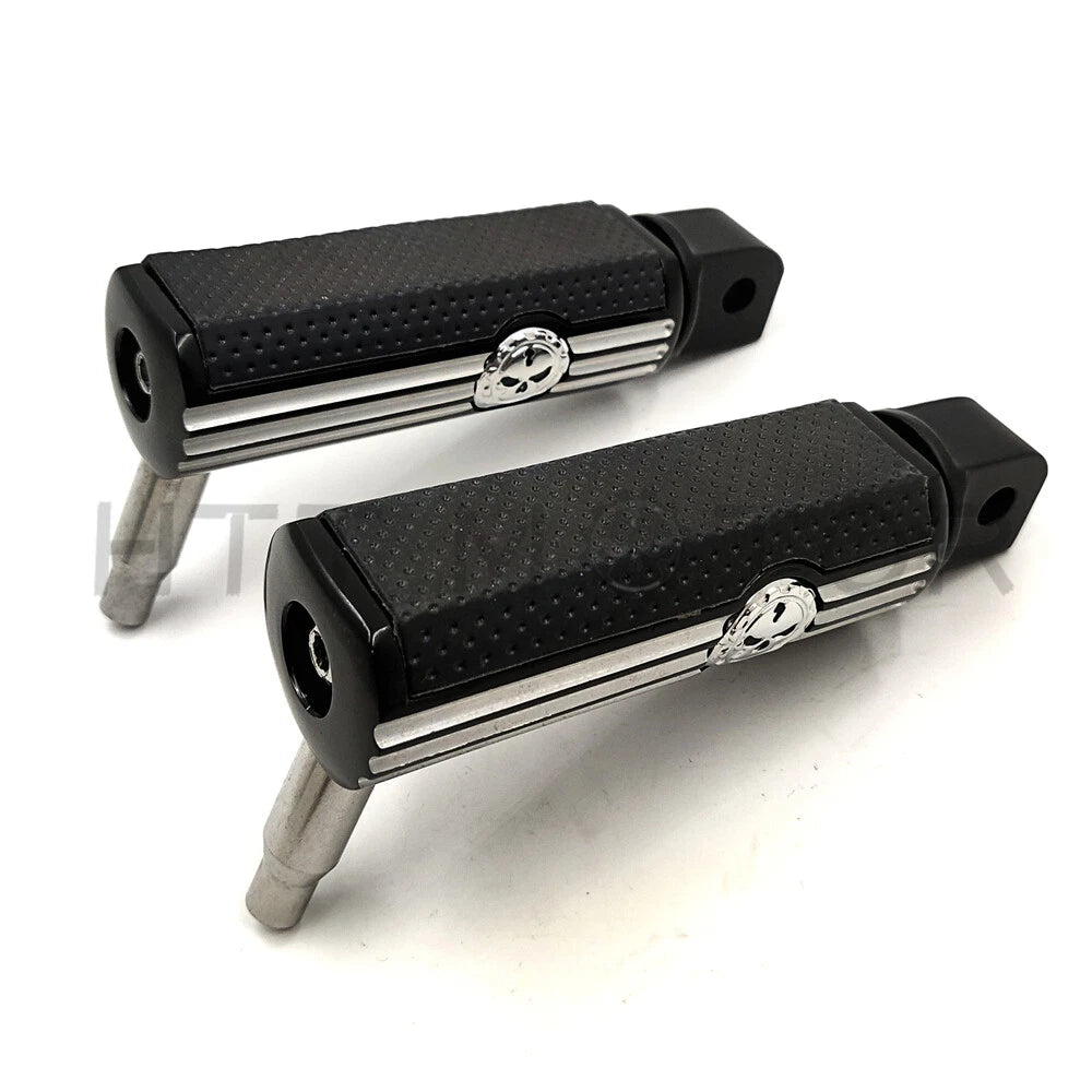 Defiance Footpegs for Harley Davidson Softail Slim FLSL (2018–Present) Black Anodized