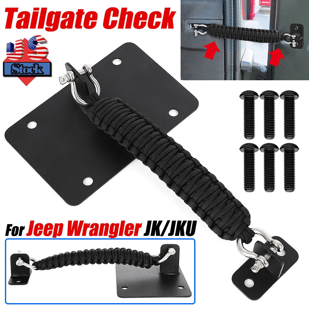 Tailgate Check Strap for Jeep Wrangler JK JKU (2011–2018)