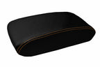 Console Lid Cover for Jeep Grand Cherokee (2011–2019) Carbon Fiber Orange Stitch