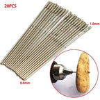 20 Pcs 1mm Diamond Drill Bit Set for Jewelry Making