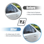 1 Pair Rear Side Window Louvers for Toyota Corolla  Gloss Black