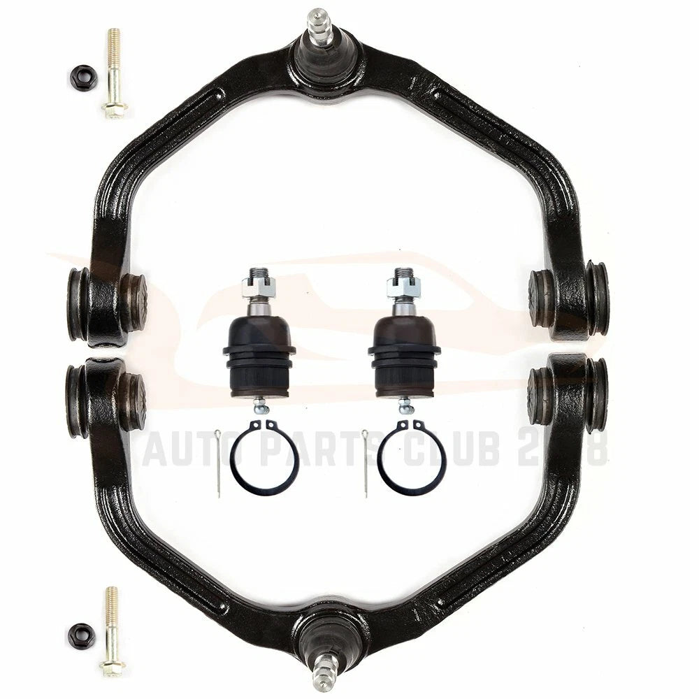 Set of 2 Upper Control Arms + 2 Lower Ball Joints for Ford Ranger