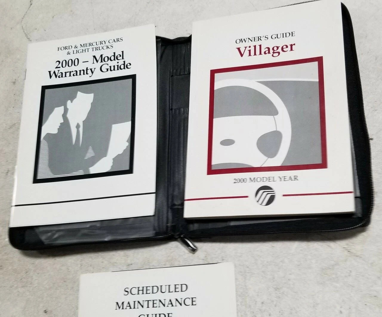 Owners Manual for Mercury Villager (2000) - Ford OEM with Case