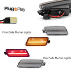 Set of 4 Clear LED Side Marker Lights for Audi A7 S7 RS7 (2012–2018)