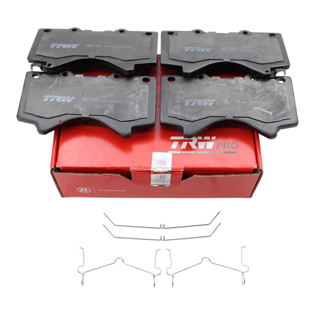 Set of 4 TRW Pro Front Ceramic Brake Pads for Toyota Land Cruiser Tundra (2008–2021)
