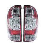 Set of 2 Clear LED Tail Lights Assembly for Toyota Tacoma (2005–2015)