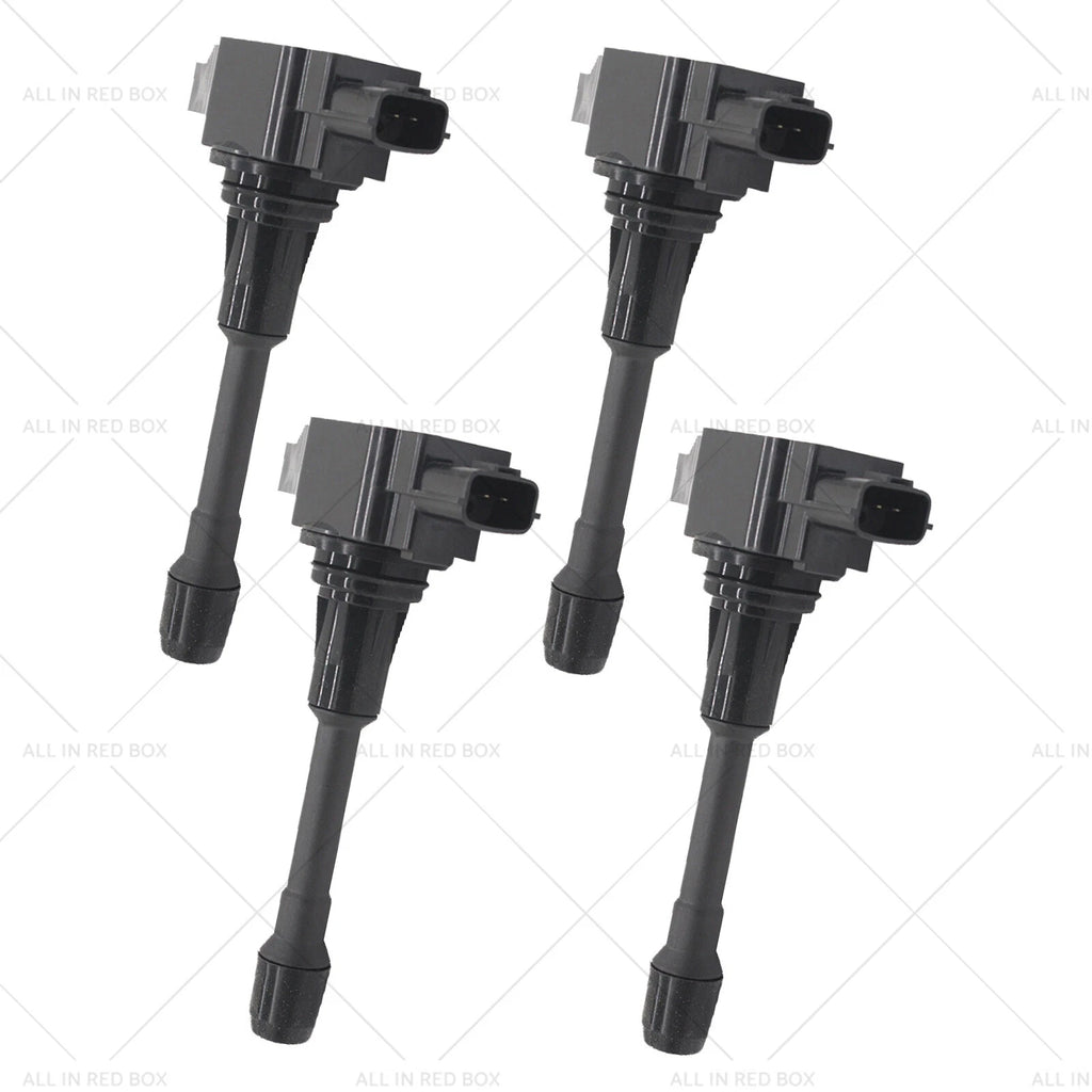 Set of 4 Ignition Coils for Nissan X-Trail Dualis Altima Navara (2000–2023) 22448ED000